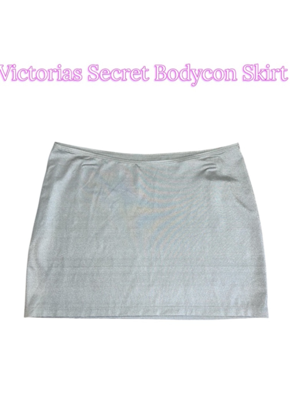 Women's Victoria's Secret Silver Bodycon Mini Skirt L